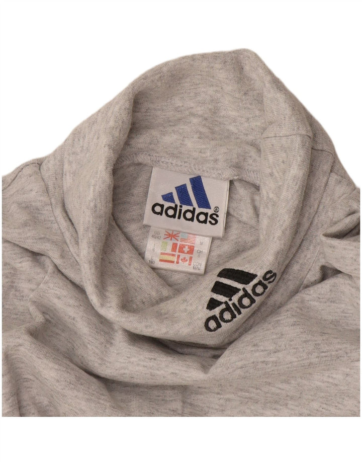 Adidas Herre Top Langærmet UK 40/42 Medium Grey Bomuld