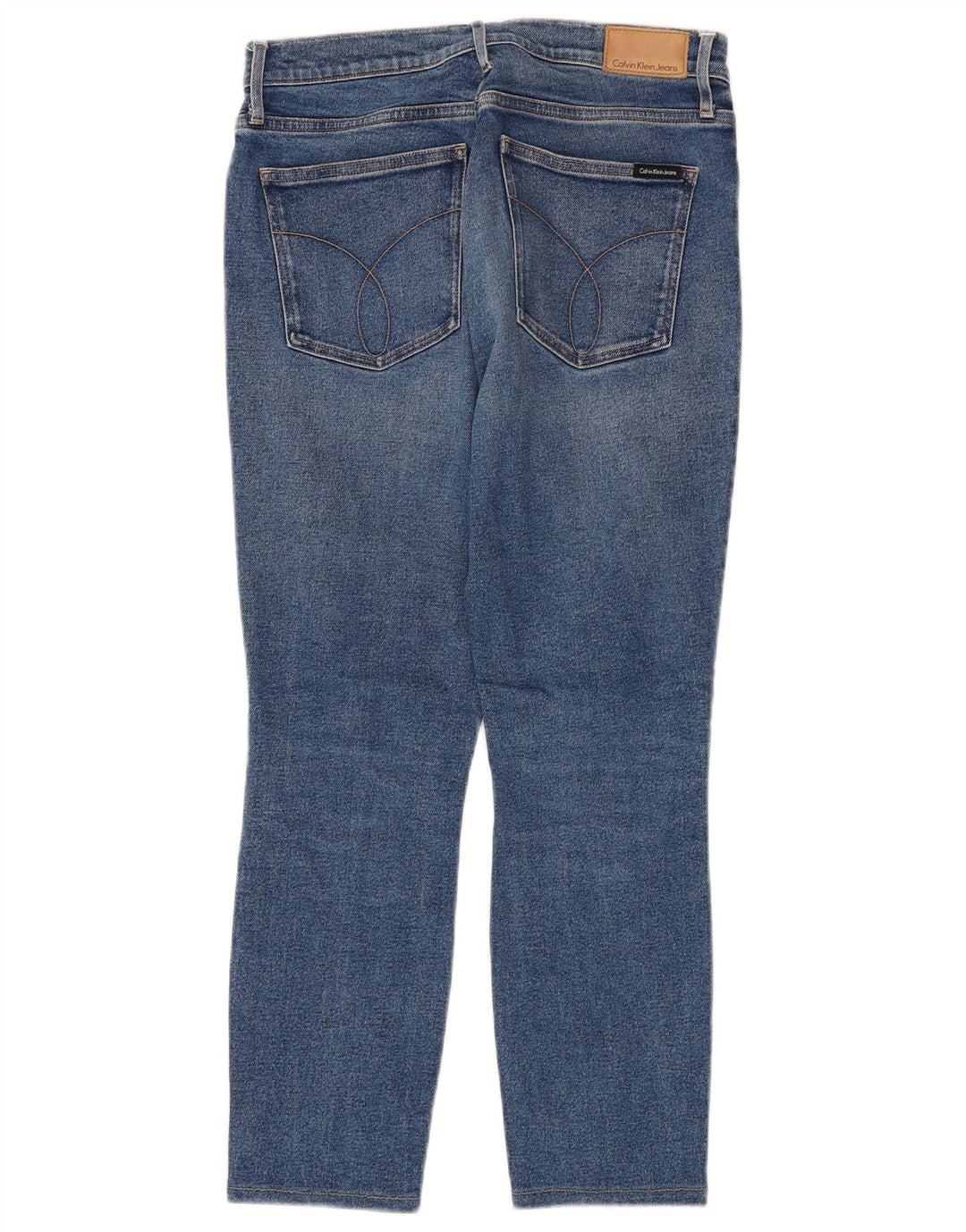 CALVIN KLEIN Womens Slim Jeans W31 L26 Blue Cotton