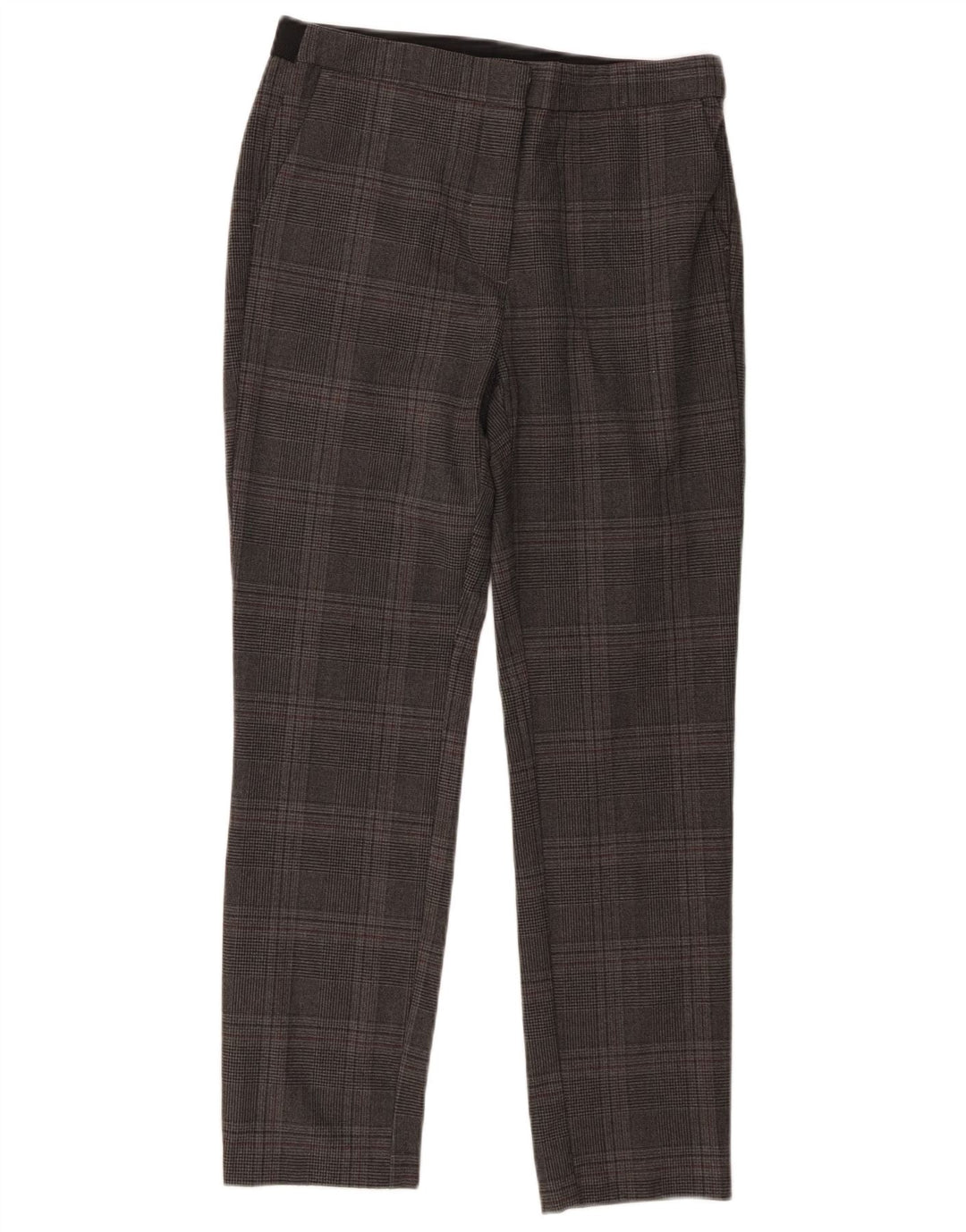 Zara Dame Slim Suit Bukser Medium W28 L27 Grå ternet