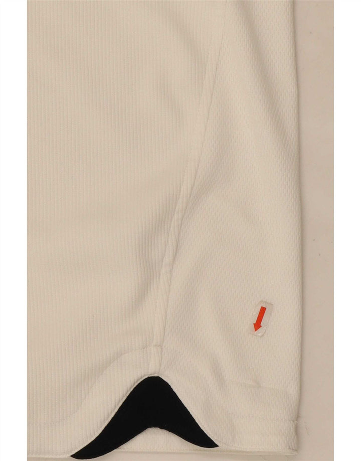 Adidas Polo Shirt til mænd UK 44/46 Large White Polyester