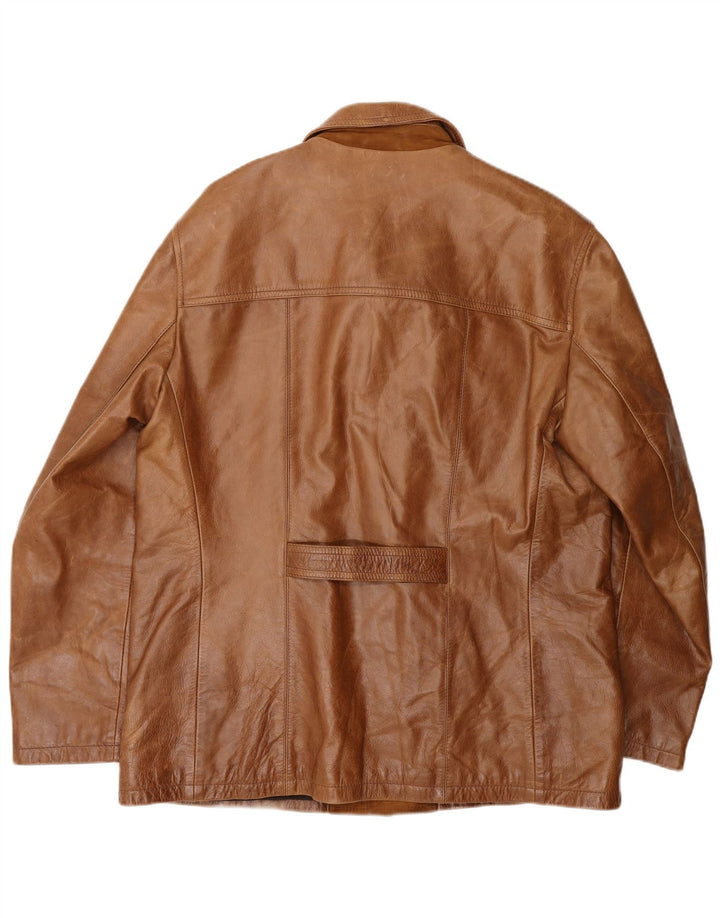 Stewart Herre Læderjakke UK 42 XL Brun Læder