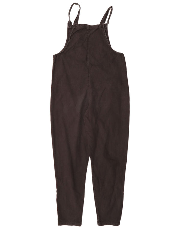 Lucy & Yak Dame Lang Dungaree Jumpsuit UK 12 Medium Sort Bomuld