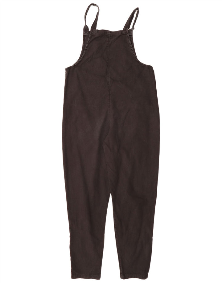 Lucy & Yak Dame Lang Dungaree Jumpsuit UK 12 Medium Sort Bomuld