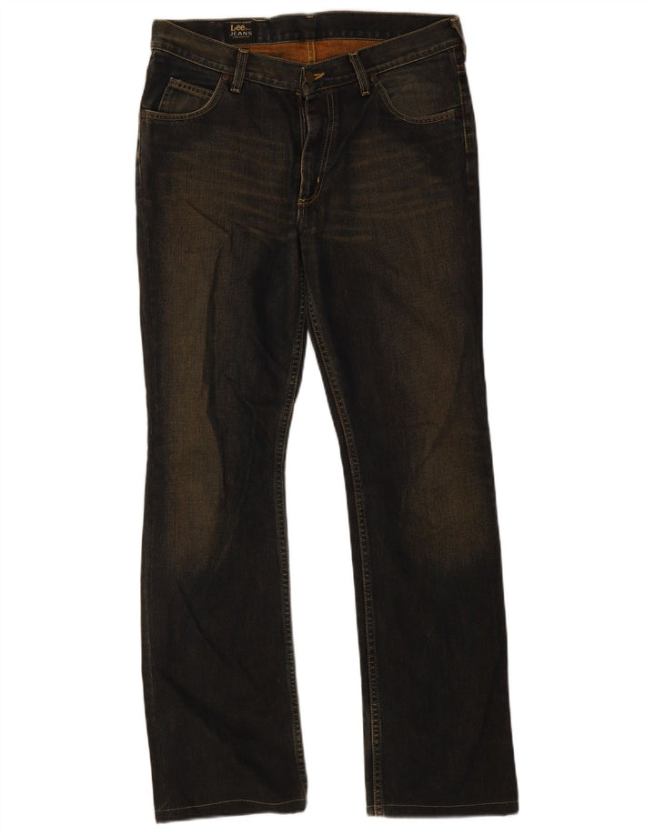 Lee Herre REED Bootcut Jeans W33 L34 Marineblå Bomuld