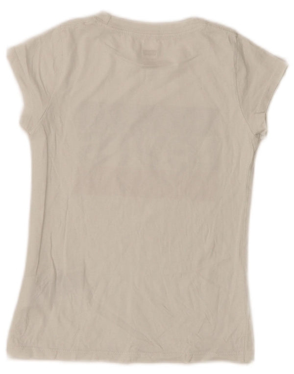 Levi's piger grafisk t-shirt top 7-8 år hvid bomuld