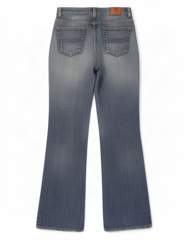 Trussardi Dame Bootcut Jeans W30 L33 Blå Bomuld
