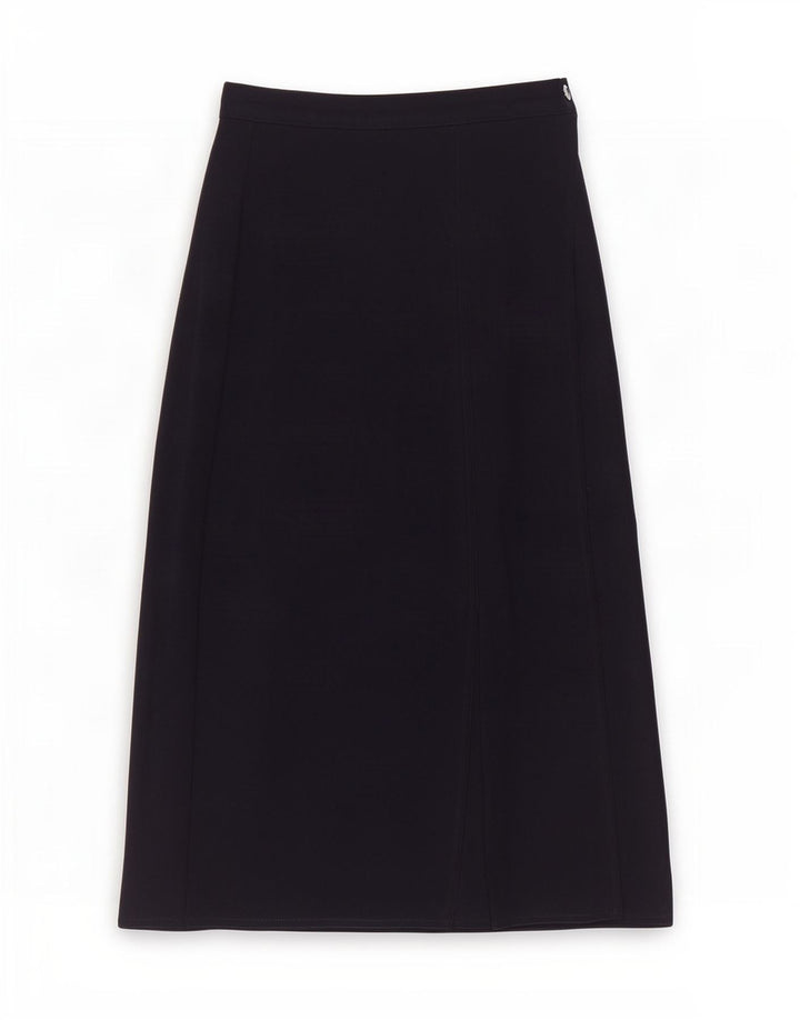 Max Mara Dame Midi Nederdel Small W26 Navy Blue