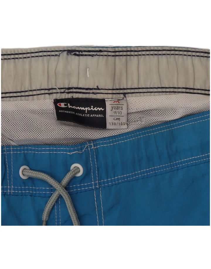 Champion drenge grafiske svømmeshorts 9-10 år blå farveblok