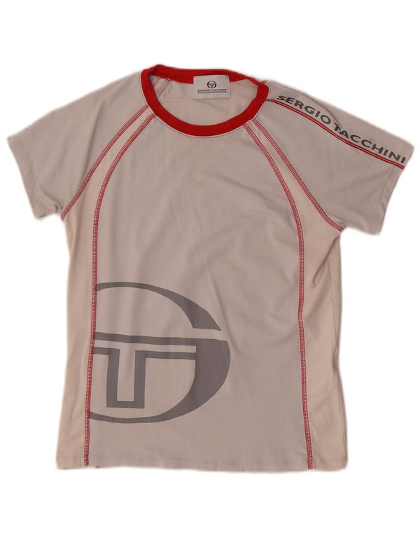 SERGIO TACCHINI Drenge Grafisk T-Shirt Top 11-12 år Lille Grå