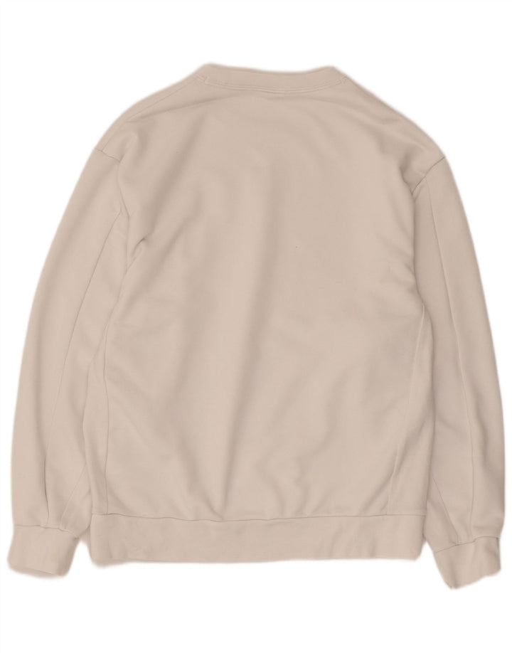 Nike Herre Dri Fit Sweatshirt Jumper Medium Hvid Bomuld