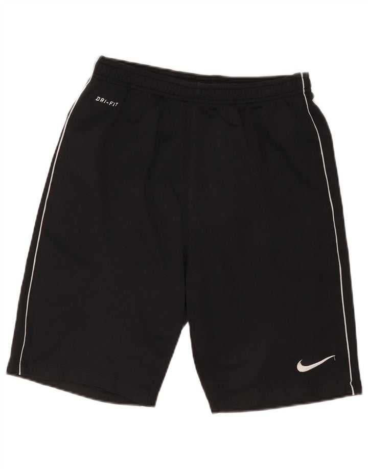 Nike Herre Graphic Regular Fit Sportshorts Små sorte polyestersports