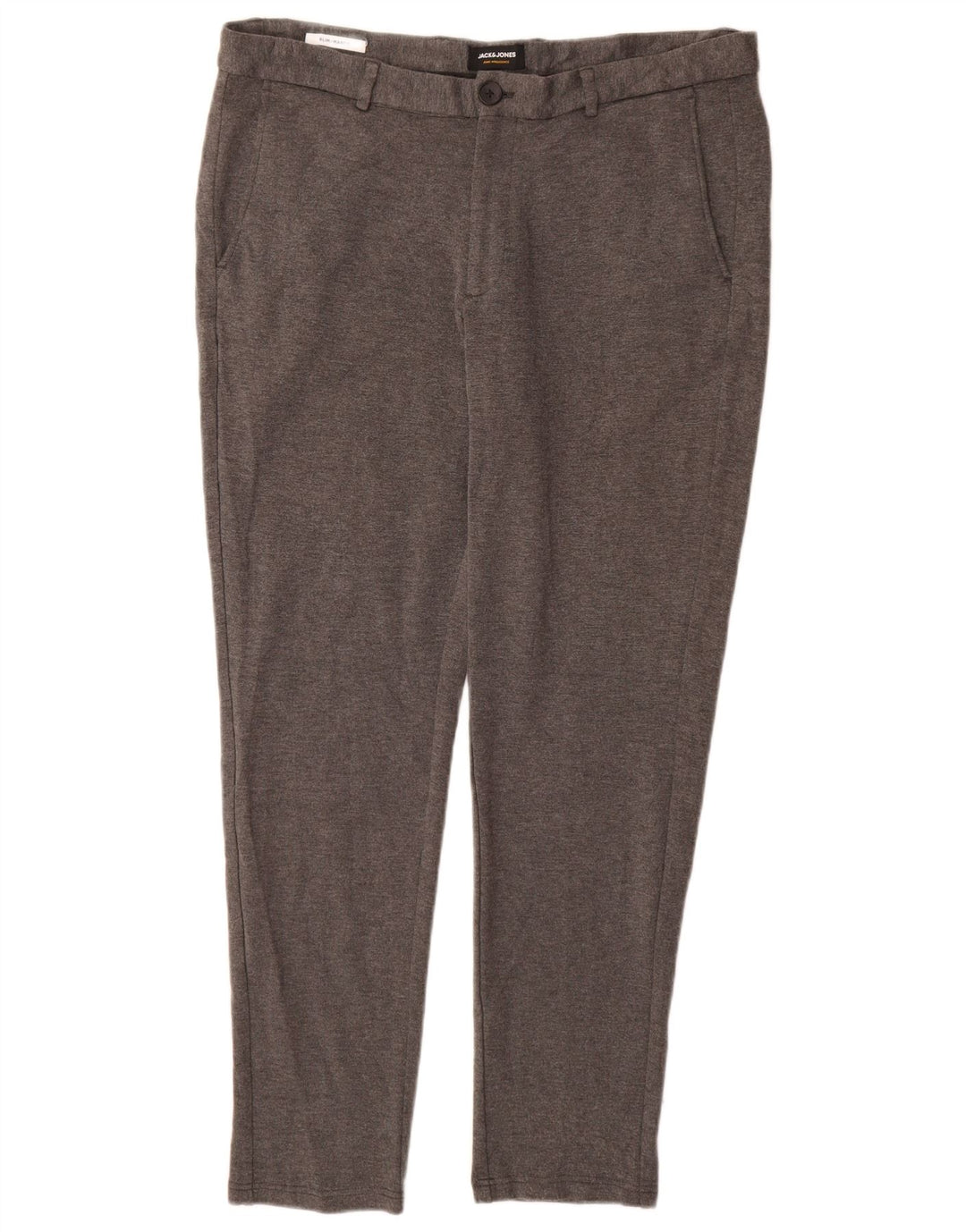 JACK & JONES Herre Marco Slim Chino Bukser W36 L32 Grå Viscose