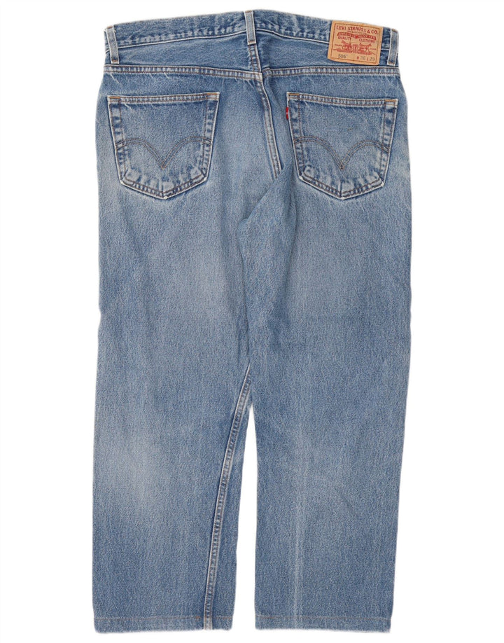 Levi's Herre 505 Regular Fit Straight Jeans W36 L26 Blå Bomuld