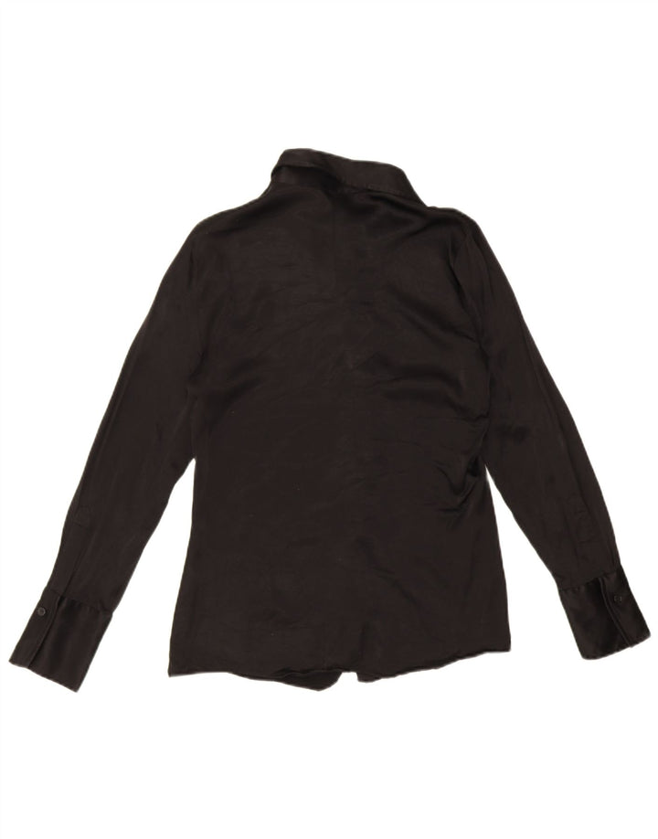 Zara skjortebluse til kvinder UK 14 Large Black