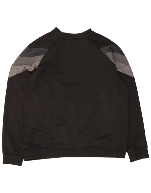 Adidas Herre Sweatshirt Jumper XL Sort Colourblock Polyester