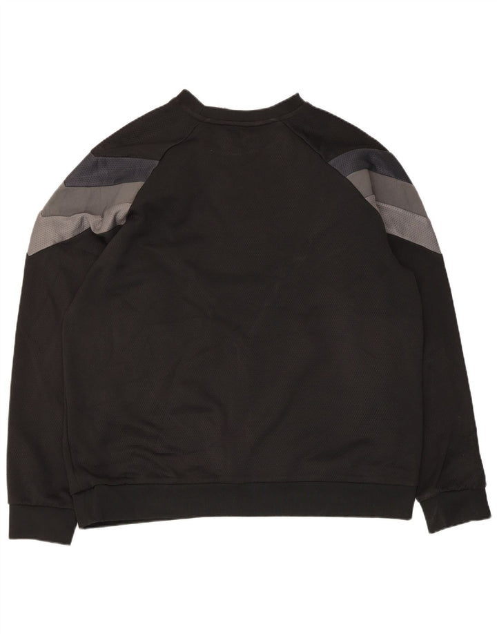 Adidas Herre Sweatshirt Jumper XL Sort Colourblock Polyester