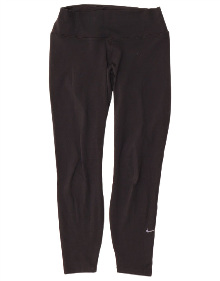 Nike Dame Dri Fit Leggings UK 10 Small Black