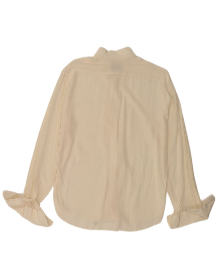 Pancaldi & B Herre formel skjorte str. 40 15 3/4 Medium Beige Silke