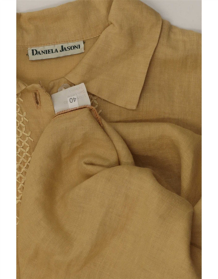 Daniela Jasoni Dame Maxi Dress IT 40 Small Beige Linen