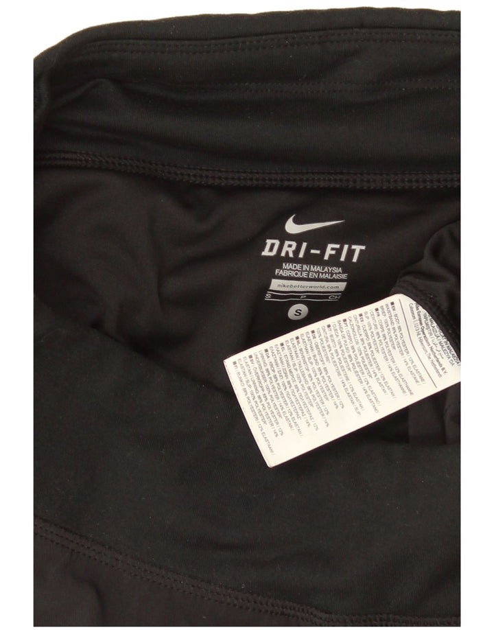 Nike Dame Dri Fit Sports Shorts UK 10 Small Black Polyester