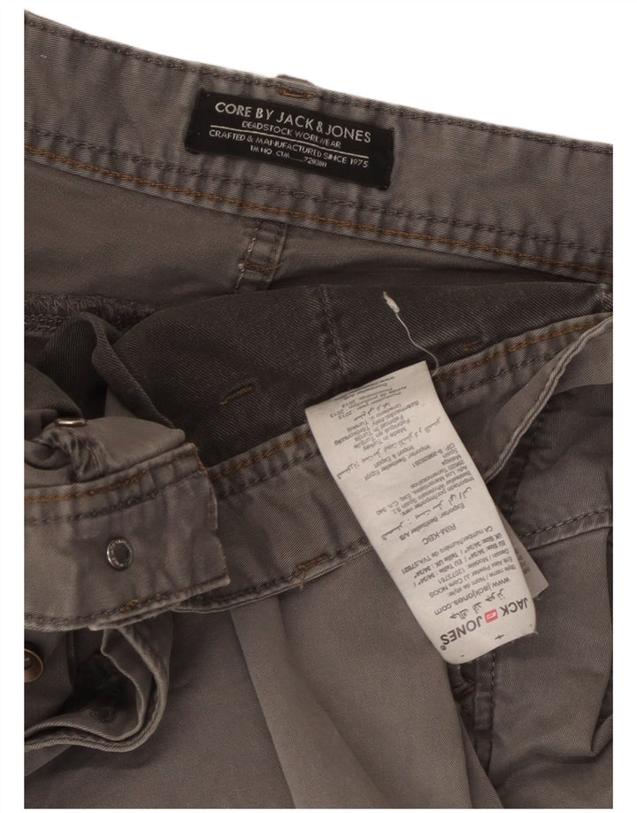 Jack & Jones Chino Shorts til mænd W34 Large Grå Bomuld