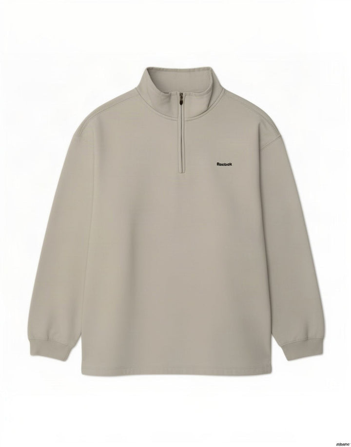 Reebok Sweatshirt med lynlås til mænd XL Grå polyester