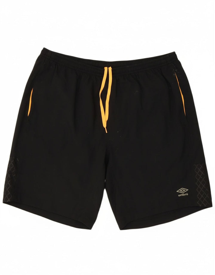 UMBRO Mens Sport Shorts XL  Black Polyester