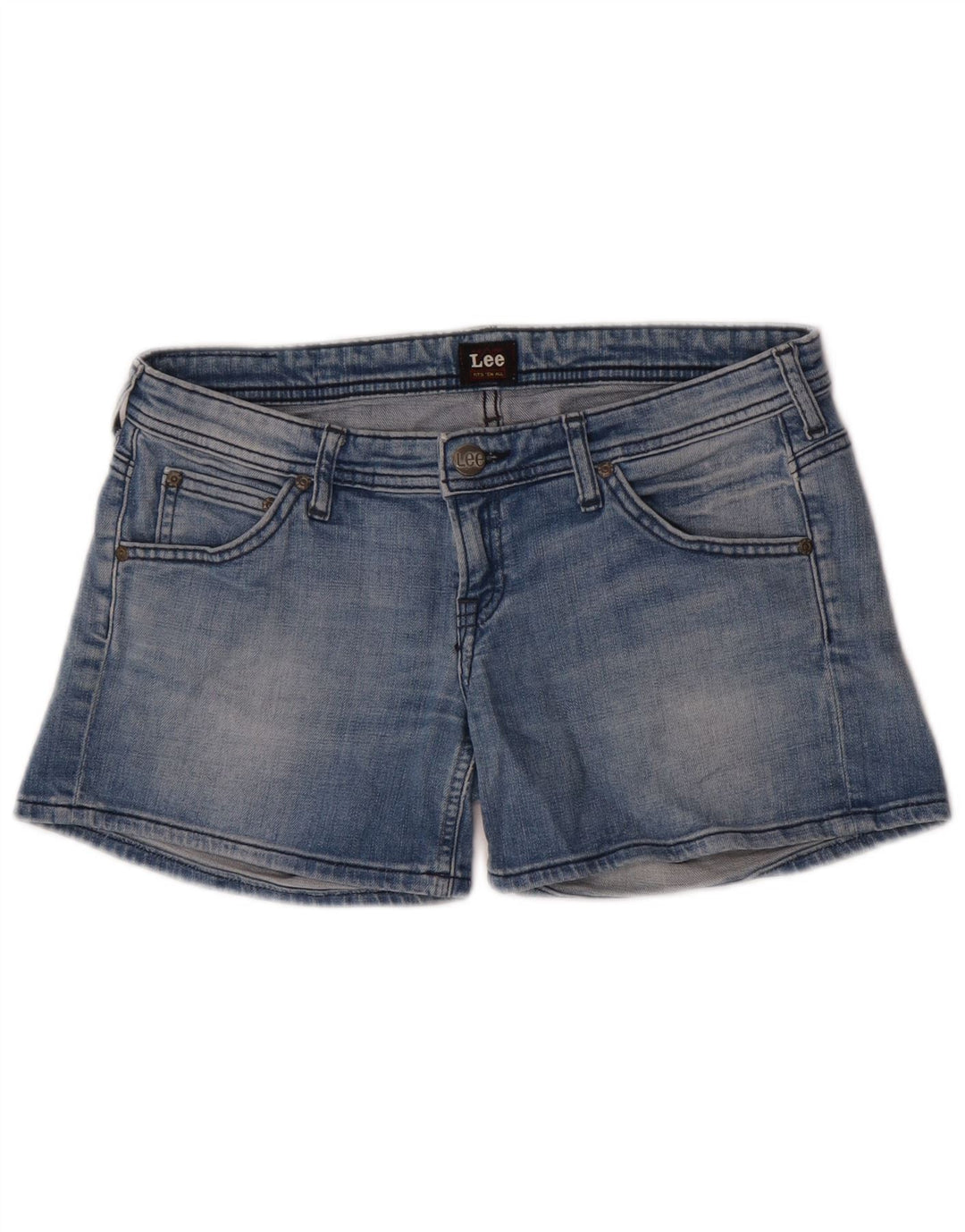 Lee Dame Lynn Denim Shorts W29 Medium Blue Bomuld