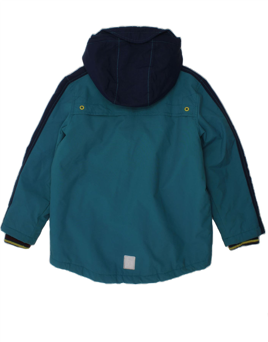 TED BAKER Boys Hooded Windbreaker Jacket 8-9 Years Blue Colourblock Nylon Vintage Ted Baker and Second-Hand Ted Baker from Messina Hembry 