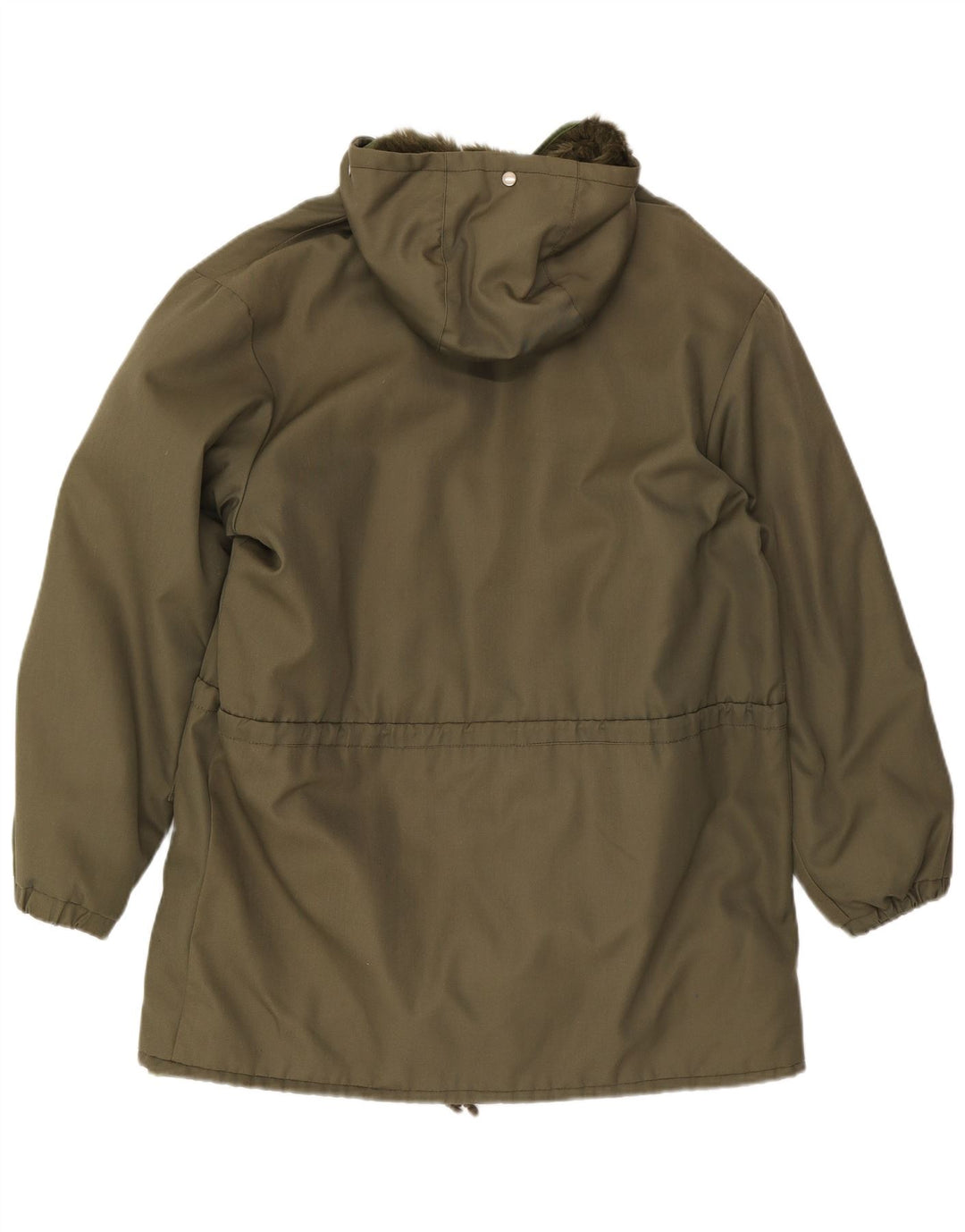 Vintage Herre Hooded Parka Jacket IT 50 Large Khaki