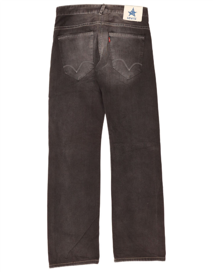 Levi's Straight Jeans til mænd W30 L34 Grå bomuld