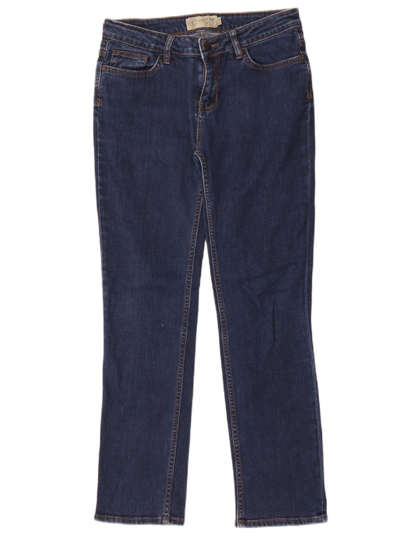 Fat Face Dame Slim Jeans UK 10 Small W28 L29 Navy Blue