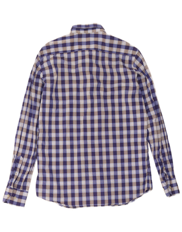 Massimo Dutti Herre Casual Fit skjorte Medium Blue Gingham