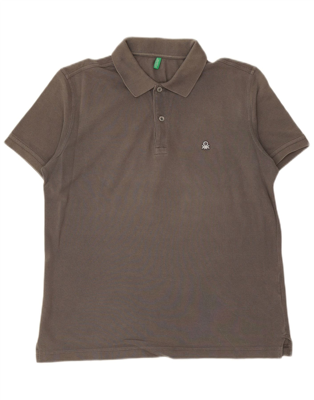BENETTON herre poloshirt mellemgrå