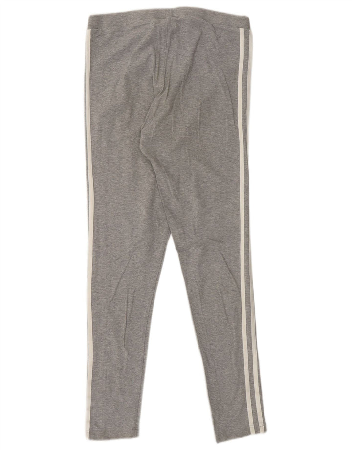 ADIDAS Dame Leggings UK 6 XS Grå Bomuld