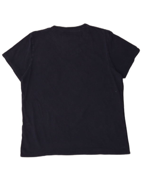 Superdry Grafisk T-shirt top til mænd 2XL blå bomuld