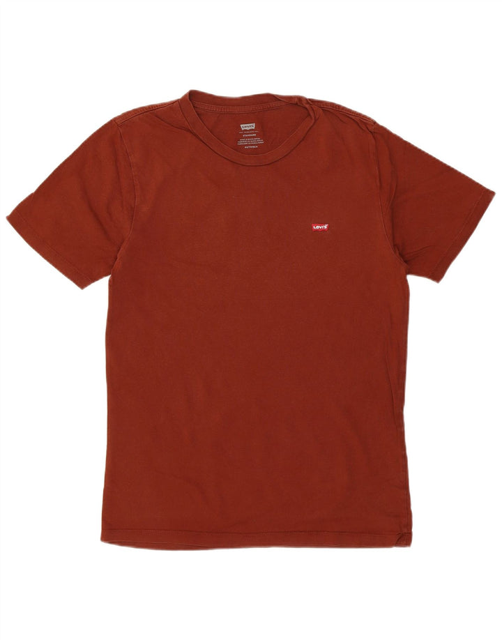 Levi's Herre Standard Fit T-shirt Top XS rødbrun bomuld