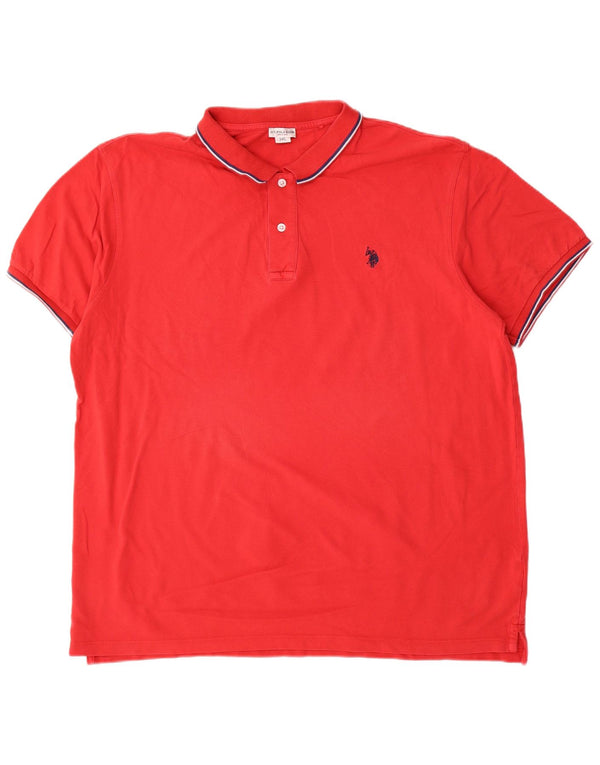 U.S. Polo Assn. Herreskjorte 3XL rød bomuld