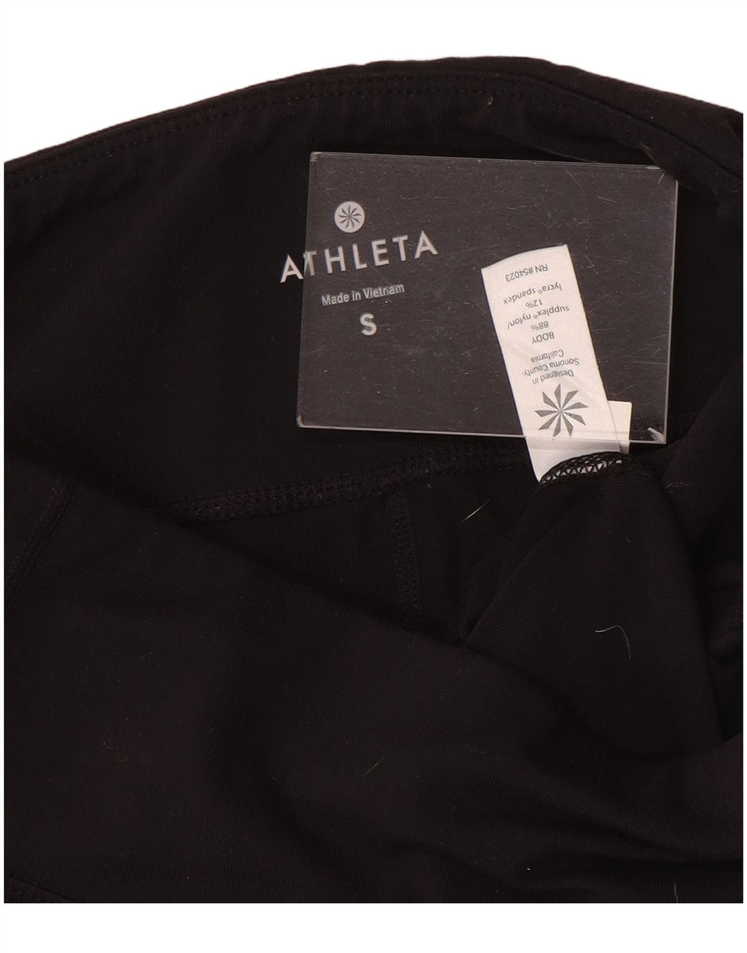 ATHLETA Capri Leggings til kvinder UK 10 Lille sort nylon