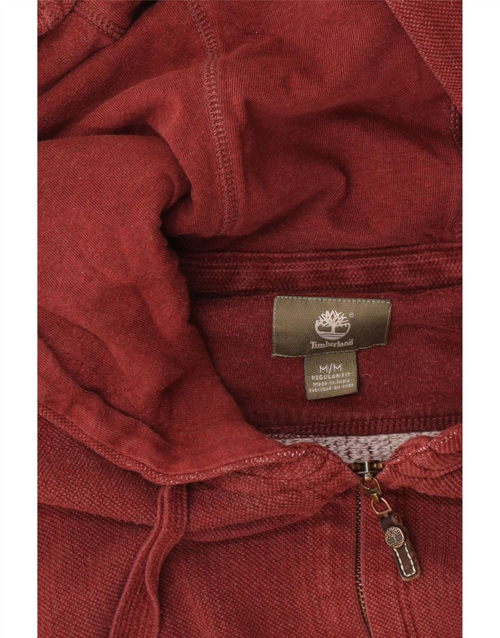 Timberland Herre Regular Fit Hoodie Sweater med lynlås Medium Burgundy