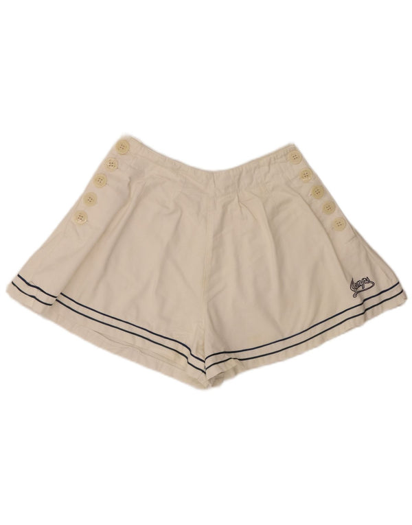 Vintage kvinders afslappede shorts Medium W28 Off White Bomuld
