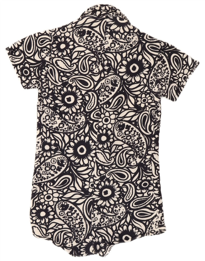 Vintage Bodysuit til kvinder IT 44 Medium Black Paisley