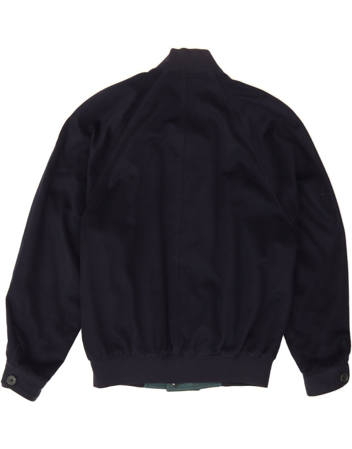 SALKO Mens Reversible Jacket IT 50 Large Blue Virgin Wool Vintage Salko and Second-Hand Salko from Messina Hembry 