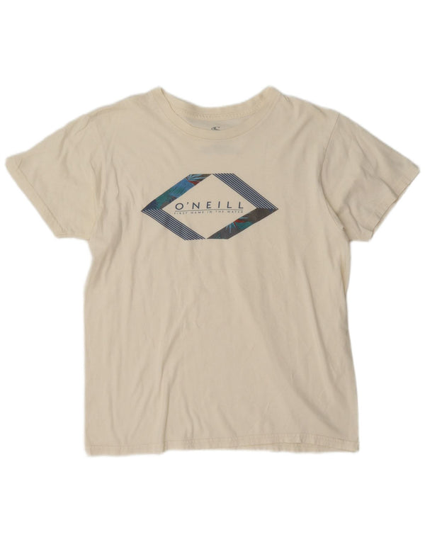 O'Neill Herre Standard Fit Grafisk T-shirt Top Medium Off White Bomuld