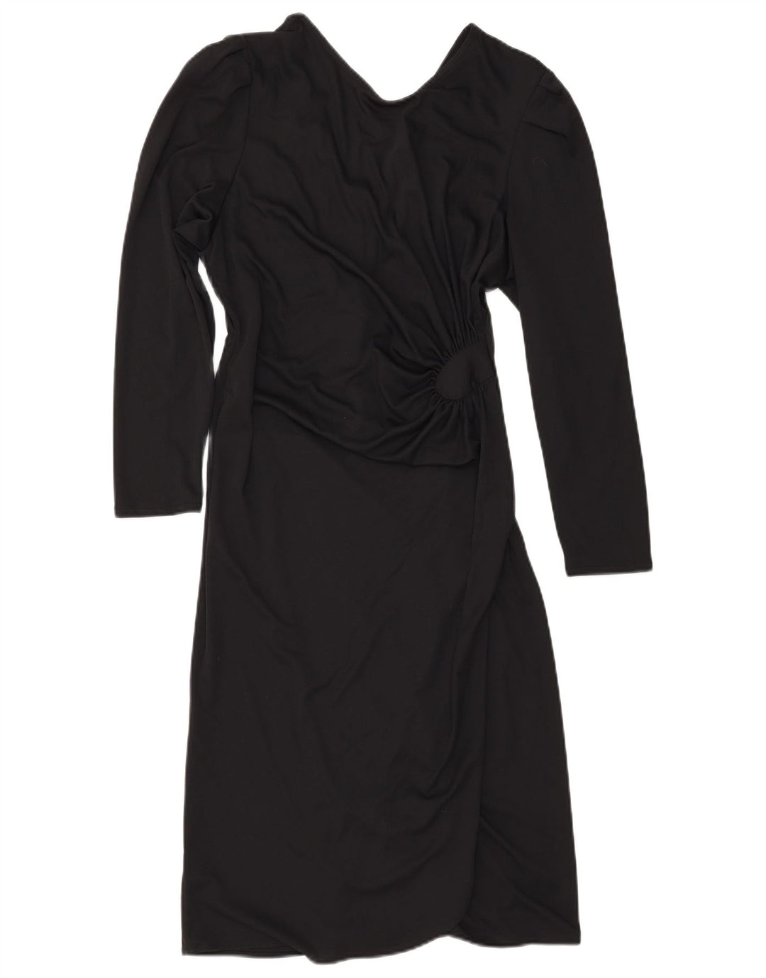 Vintage dameskedekjole IT 42 Medium Black Polyester