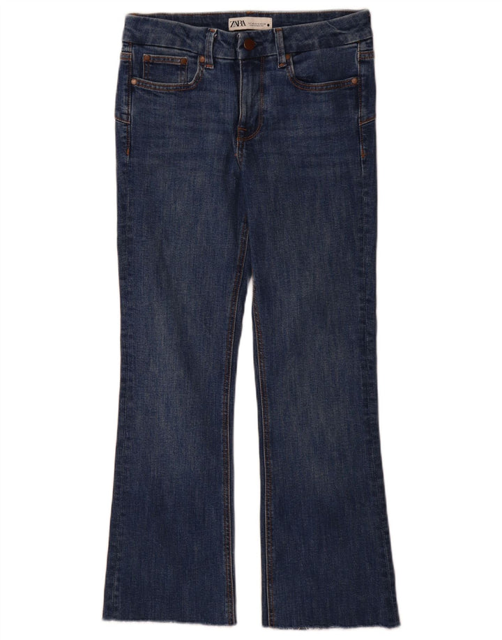 Zara Dame Bootcut Jeans EU 36 XS W26 L28 Blå