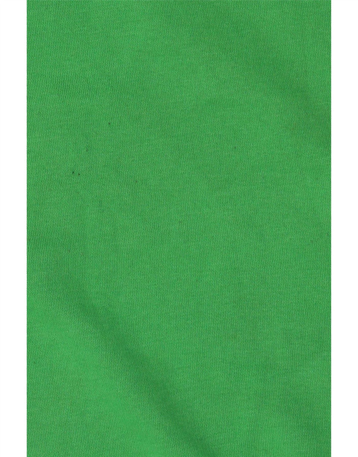 Zara Womens Crop Oversized Sweatshirt Jumper UK 10 Small Green Polyester