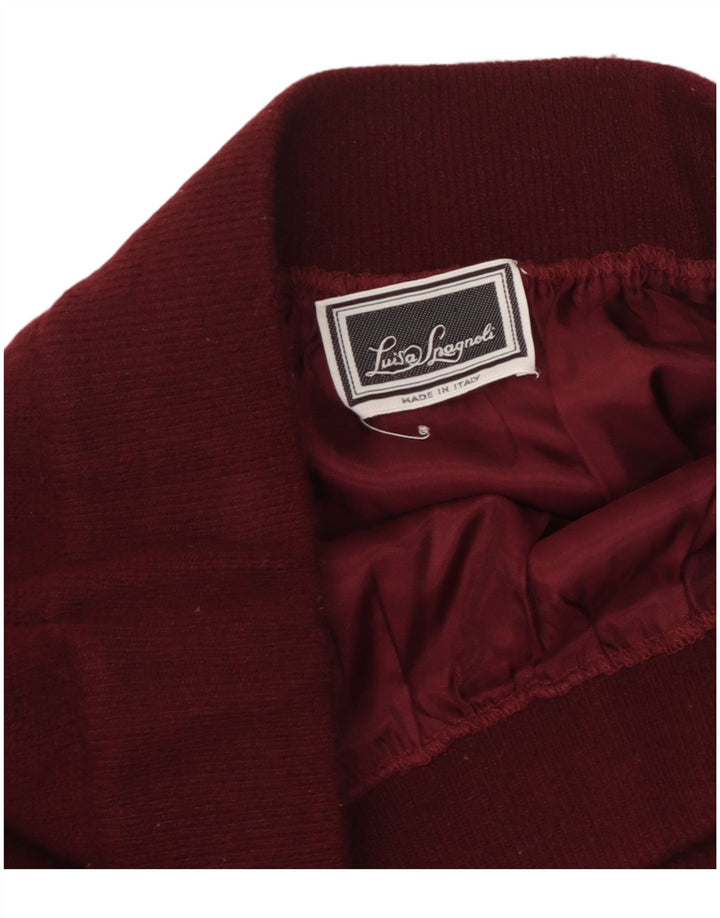 LUISA SPAGNOLI Kvinder strik blyantnederdel W36 XL rødbrun