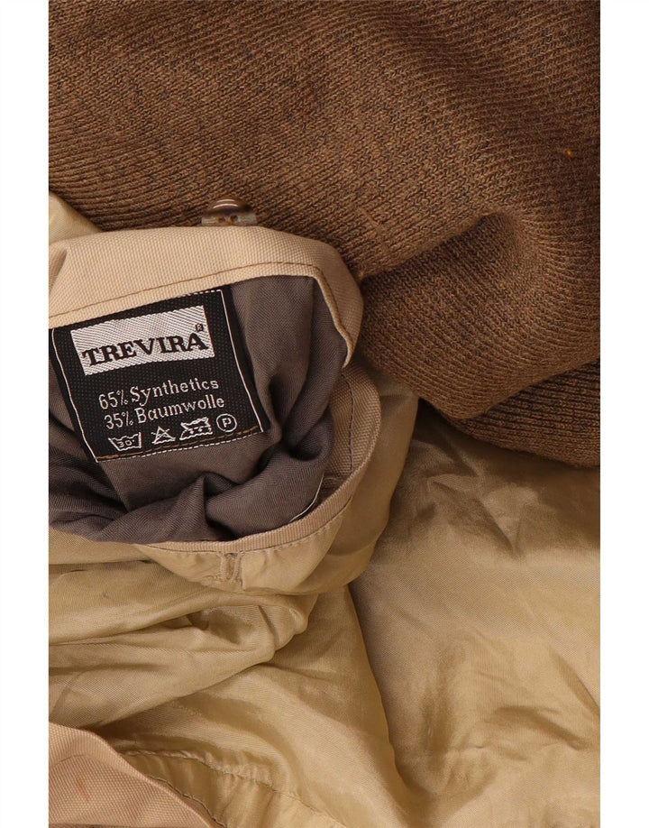 Trevira Herre Windbreaker Coat UK 38 Medium Beige Polyester