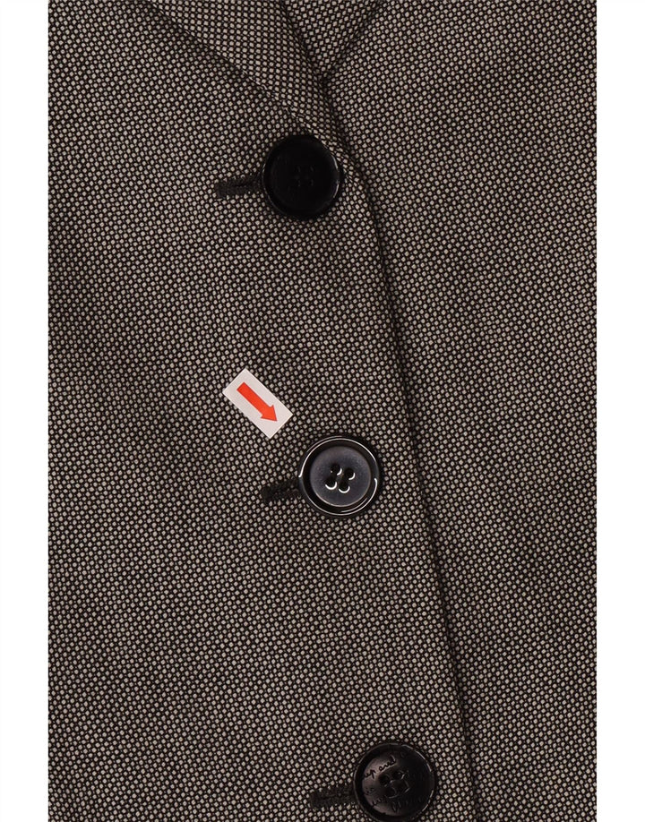 MOSCHINO Dame Cheap and Chic Blazer Jacket UK 14 Large Grey Classic